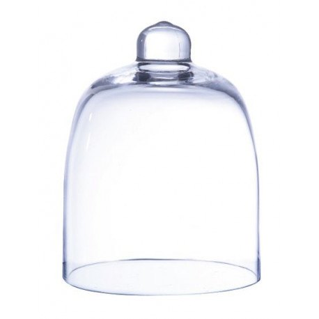 La cloche en verre 10,4cm sur 13cm (h) La cloche en verre 10,4cm sur 13cm (h)