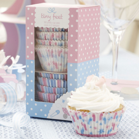 Les caissettes à cupcake baby shower Les caissettes à cupcake baby shower
