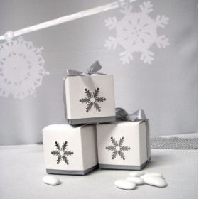Confettis de table flocon de neige blanc - Happy Fiesta Lyon