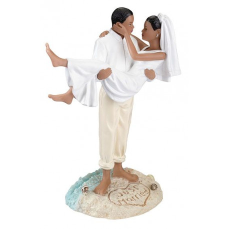 La figurine place couple noir La figurine place couple noir