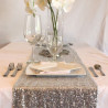 Le chemin de table sequins argent 3