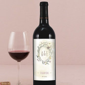 Les 8 étiquettes bouteille de vin couronne fleurs