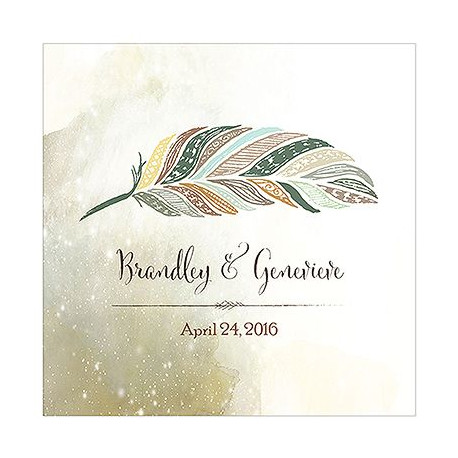 La figurine personnalisée acrylique plume