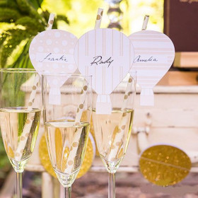 50 Marque-places Pour Mariage | Cartes Blanches élégantes | Design Cœur Creux | Idéal Fêtes Et Banquets