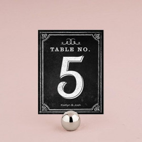Les 12 numéros de table ardoise