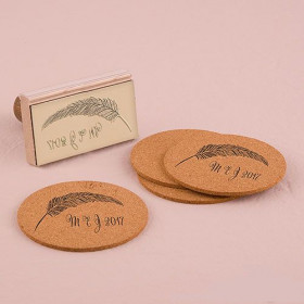 Le tampon personnalisé plume