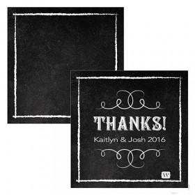 Les 2 cartes personnalisées ardoise