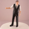 La figurine de gâteau banderole chic 3