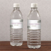 Les 10 étiquettes à bouteille d'eau couronne champêtre