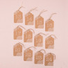 Les 12 numéros table tag kraft et dentelle 1 Les 12 numéros table tag kraft et dentelle 1