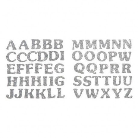 Les stickers lettres alphabet glitter or Les stickers lettres alphabet glitter or