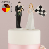 La figurine de mariage formule 1 cake topper