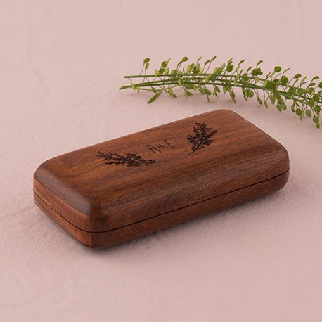 Le porte alliance étui en bois