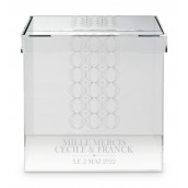 L'urne de mariage cube transparent (personnalisable)