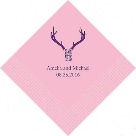 Les 100 serviettes personnalisées cerf