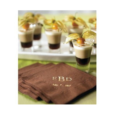 Les 100 serviettes personnalisées monogramme