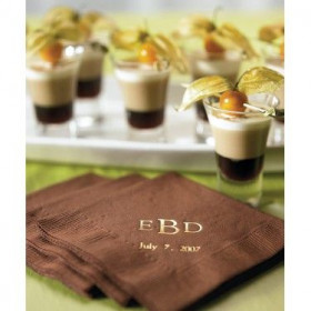 Les 100 serviettes personnalisées monogramme