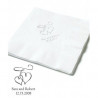 Les 100 serviettes personnalisées flocon 0 Les 100 serviettes personnalisées flocon 0