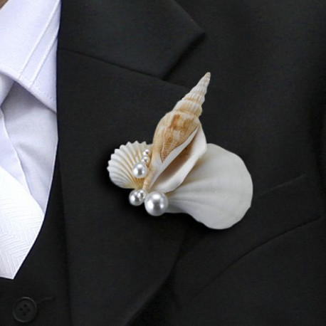 boutonniere coquillage boutonniere coquillage