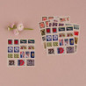La planche de stickers timbre du monde 0