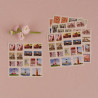 La planche de stickers timbre voyage 1