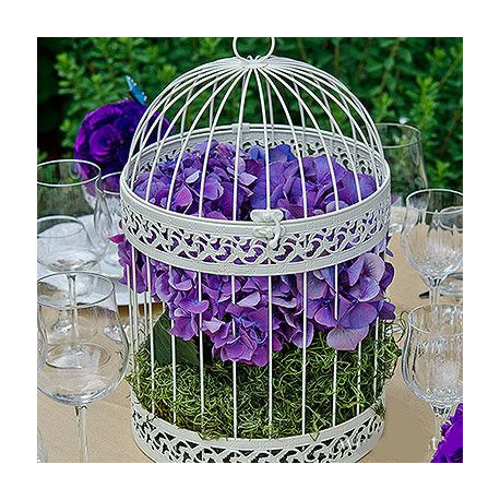 L'urne de mariage cage ronde ivoire ou noire L'urne de mariage cage ronde ivoire ou noire