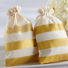 Le pochon à dragées  bande dorée