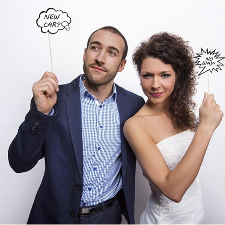 Les 2 accessoires photobooth bulles de BD