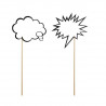 Les 2 accessoires photobooth bulles de BD 1