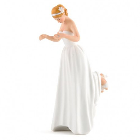 La figurine romance mariée blonde