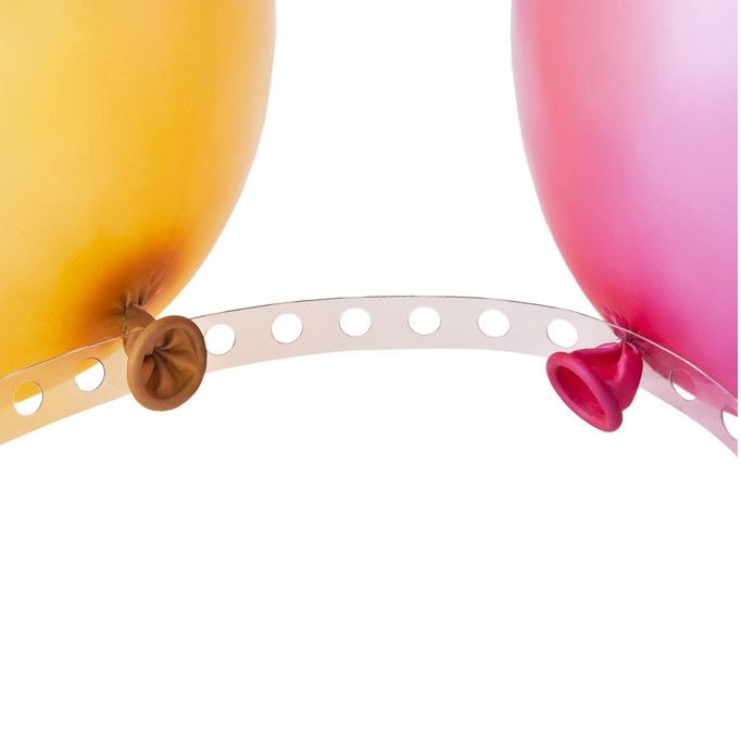 Bande de Ballons Arch ， Points de Colle Décoratifs Ballon，5m Trou Latex Ballon Chaine pour Déco Noce/Anniversaire/Noël Guizu kit Arche Ballon,Attache Ballon 12 Rouleaux 