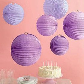 Le lampion accordéon en papier 20,3cm (10 coloris)