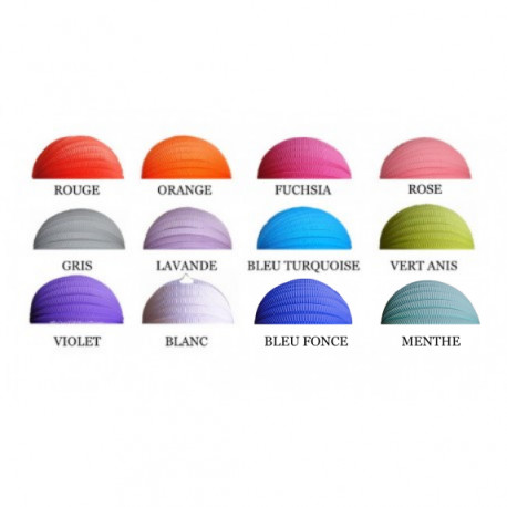 Le lampion accordéon en papier 30,5cm (10 coloris)