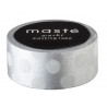 Le rouleau de washi tape à pois argent 0