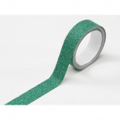 Le ruban adhésif glitter vert (glitter tape)