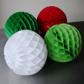 La boule papier alvéolée 30cm
