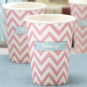 Les 8 gobelets chevron rose 2 Les 8 gobelets chevron rose 2