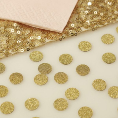 Les confettis de table dorés Les confettis de table dorés