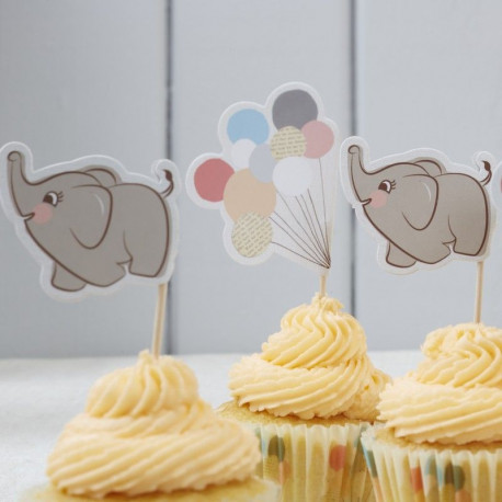 Les 10 pics à cupcake baby shower Les 10 pics à cupcake baby shower