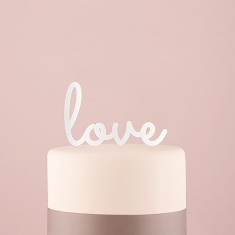 Le pic à gâteau love noir ou blanc Le pic à gâteau love noir ou blanc