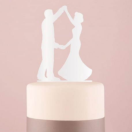 Le pic à gâteau danseurs en noir ou blanc