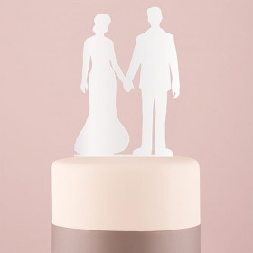 Le pic à gâteau main dans la main noir ou blanc