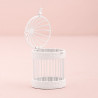 La mini cage oiseaux blanche porte alliances 2