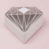 La boîte à dragées diamant argent x10 0