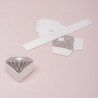 La boîte à dragées diamant argent x10 1