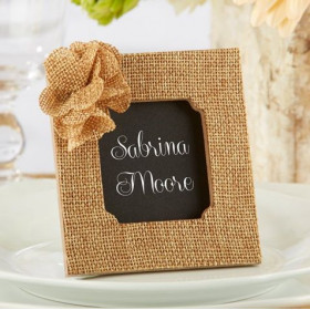 Le marque place cadre toile de jute