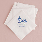 Les 40 serviettes personnalisées baby 10,8x20cm