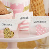 Le marque place coeur rose et or x6) 0 Le marque place coeur rose et or x6) 0