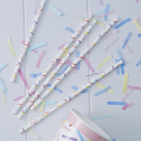 Les 25 pailles confettis Les 25 pailles confettis