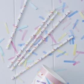 Les 25 pailles confettis